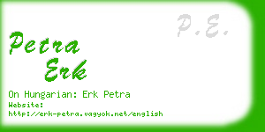 petra erk business card